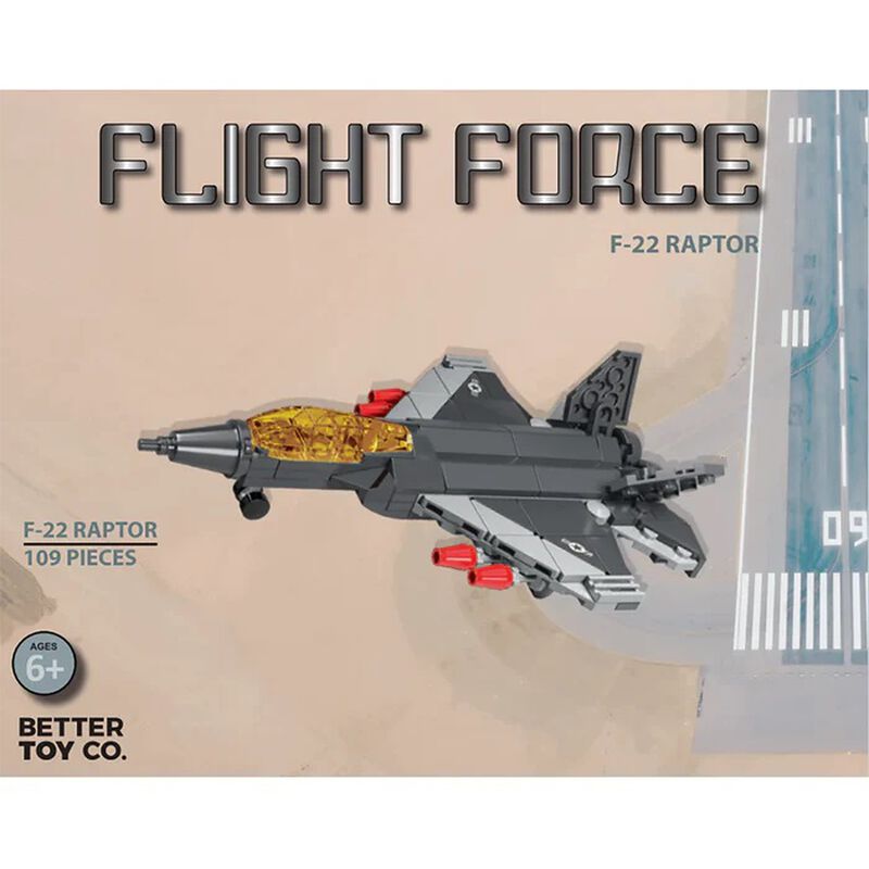 F-22 Raptor Fighter Jet Building Brick Kit (109 pcs), , large image number 0